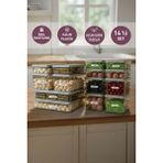 Selka Home 14'lü Set Nora Organizer Buzdolabı Buzluk Düzenleyici Saklama Kabı - Açık Gri