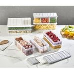 Selka Home 2 Adet 2 Lt. Nora Bölmeli Organizer Buzdolabı Buzluk Düzenleyici Saklama Kabı - Mürdüm