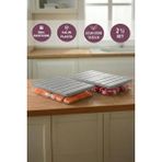 Selka Home 2 Adet 2,25 Lt. Nora Organizer Buzdolabı Buzluk Düzenleyici Saklama Kabı - Gri