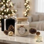 Selka Home 2'li New Year’s Büyük Boy Special Kokulu Mum – Yılbaşı Özel Koleksiyonu - Şeffaf - 2 Adet