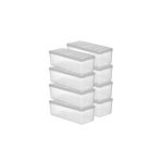 SELKA HOME 8 Adet 2 Lt. Nora Organizer Buzdolabı Buzluk Düzenleyici Saklama Kabı
