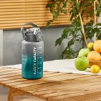 Selka Home - Briella 1500 ML Pipetli Motivasyon Matara GRİ-YEŞİL
