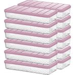 Selka Home Nora 12'li 1.2 Litre Küçük Boy Saklama Kabı - Açık Pembe