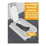 Selldey Bilişim Alaturka Tuvalet Kapağı Koku Önleyici ve Basmalı Pedallı