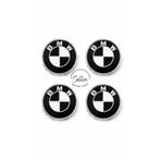 sellin Bmw F10 F20 F30 Çelik Jant Göbek Arması 68mm-65mm Siyah-Beyaz