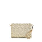 Sellini Dikişli Clutch Stella Kadın Yıldız Çapraz Çanta Simli Gold