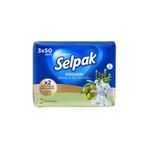 Selpak 6 Adet Organik Bambu Özlü & Zeytinyağlı Islak Mendil 3 X 50'Li