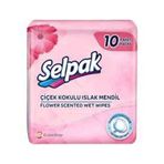 Selpak Çiçek Kokulu 10'lu Islak Cep Mendil
