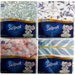 Selpak Deluxe Desenli Peçete 29,5 x 30 cm 20'li x 4 Paket Gösterişli Sofralar İçin Renkli Tasarım