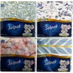 Selpak Deluxe Peçete 20'li 4 Paket Yumuşak Dokulu Kağıt Renkli Desenli Sofralar İçin
