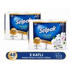 Selpak Deluxe Tuvalet Kağıdı Pamuk Katkılı 48 Rulo