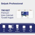 Selpak Professional İçten Çekmeli Tuvalet Kağıdı 120 m 12'li 2 Katlı Beyaz Rulo
