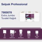 Selpak Professional Jumbo Tuvalet Kağıdı 12 Rulo 150 m Uzunlukta Ekstra Yumuşak ve Dayanıklı