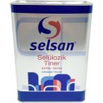 Selsan Selülozik Tiner 2.5 Litre Şeffaf Renk 24x10x16 Boyut ile Kolay Uygulama