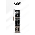 Selsil 280GR Şeffaf Silikon Mastik | Su Geçirmez Yapıştırıcı ve Dolgu | Esnek Sızdırmazlık