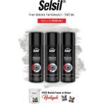 Selsil 3'lü Fren Balata Temizleyici Sprey, 500 ml ve Rosie Pamuk - Şeffaf