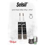 Selsil Beyaz Renk Genel Amaçlı Silikon 2 Adet ve Rosıe - yok