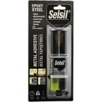 Selsil Epoxy Steel Metal Şırınga Epoksi Yapıştırıcı 28GR. Metal - Çelik - Alüminyum - Ahşap - Plastik - Renkli - 1 Adet