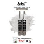 Selsil Genel Amaçlı Silikon 280 gr, 2 adet ve rosie pamuk