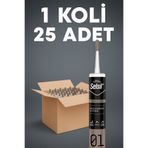 Selsil Genel Amaçlı Silikon 280gr ŞEFFAF Koli 25 adet