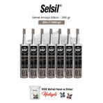Selsil Genel Amaçlı Silikon 7 AL 6 ÖDE 280 gr ve rosie pamuk