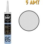 Selsil Mutfak Banyo Duşakabin Silikonu Şeffaf 280 Ml. - 5 Adet