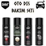 Selsil Oto Dış Bakım Seti 4 Parça Zift Katran-lastik-motor-silikon Spreyi