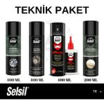 Selsil Pas Sökücü, Gres Yağlayıcı, Ninja Yapıştırıcı ve Silikon Sprey - Şeffaf - 200 ml