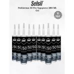 Selsil Poliüretan Gri Mastik 280 Ml - 10 Adet