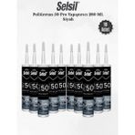 Selsil Poliüretan Mastik Siyah 280 Ml. - 10 Adet