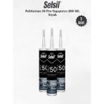 Selsil Poliüretan Mastik Siyah 280 Ml. - 3 Adet