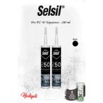 Selsil Pro Pu Mastik 50 Siyah Renk 2 Adet ve Rosıe - yok