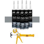 Selsil Pu Mastik 280 ml Gri (5 Adet),alüminyum Tabanca