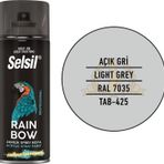 Selsil Rainbow Akrilik Sprey Boya Açık Gri 400 Ml. - RAL7035