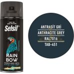 Selsil Rainbow Akrilik Sprey Boya Antrasit 400 Ml. - RAL7016