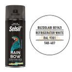 Selsil Rainbow Akrilik Sprey Boya Buzdolabı Beyazı 400 Ml. - RAL9301