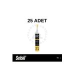 Selsil Silikonize Akrilik Mastik SİYAH (25ADET)