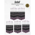 Selsil Silikonize Bronz Mastik 500 Gr. - 25 Adet
