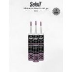 Selsil Silikonize Gri Mastik 500 Gr - 3 Adet
