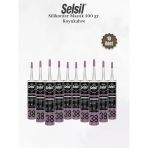 Selsil Silikonize Koyukahverengi Mastik 500 Gr. - 10 Adet