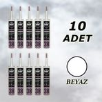 Selsil Silikonize Mastik Beyaz 500 gr (52083) - 10 Adet