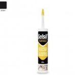 Selsil Silikonize Mastik Siyah 485 Gr