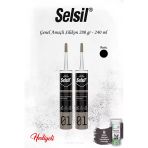 Selsil Siyah Renk Genel Amaçlı Silikon 2 Adet Ve Rosıe