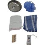 Seltar Home Goods Banyo Hamam Peeling Vücut Temizlik Seti Mavi