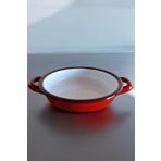 Seltar Home Goods Kırmızı Emaye Sahan 18CM