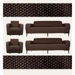 Seltenet Lastikli Esnek Koltuk Kanepe Kılıfı Takımı Çekyat Örtüsü 3+3+1+1 - 180 x 230 cm - Koyu Kahve
