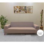 Seltenet Mikropetek Likrali Tek Kişilik Koltuk Kılıfı Streç Lastıklı Berjer Çekyat Kanepe Örtüsü - 180 x 230 cm - Vizon