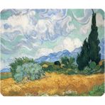 Selvili Buğday Tarlası Van Gogh - Baskılı Kare Mouse Pad - Çok Renkli