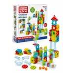 Selvira 104 Parça Renkli Rolling Building Blocks Toplu Blok Oyunu – Çocuklar İçin Eğitici Marble Run Yapı Oyuncağı, Zeka ve Motor Beceri Geliştirici Pist Seti 3+ Yaş