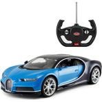Sem Oyuncak Oyuncak Rastar Uzaktan Kumandalı Bugatti Chiron Işıklı Araba R/c 1/14 Full Fonksiyon - Mavi